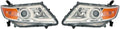 Headlight Assembly Pair for Honda Odyssey 2011 2012 2013 with Bulbs D64545