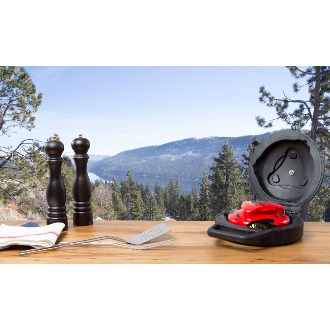 Automatic Outdoor Grill Cleaning Robot with Carry Case F349