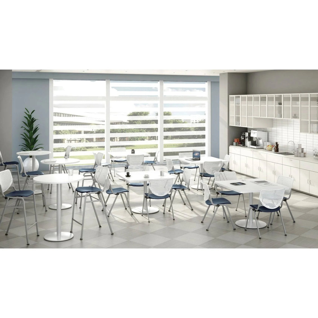 Yellow Stack Chair with Perforated Back T4710