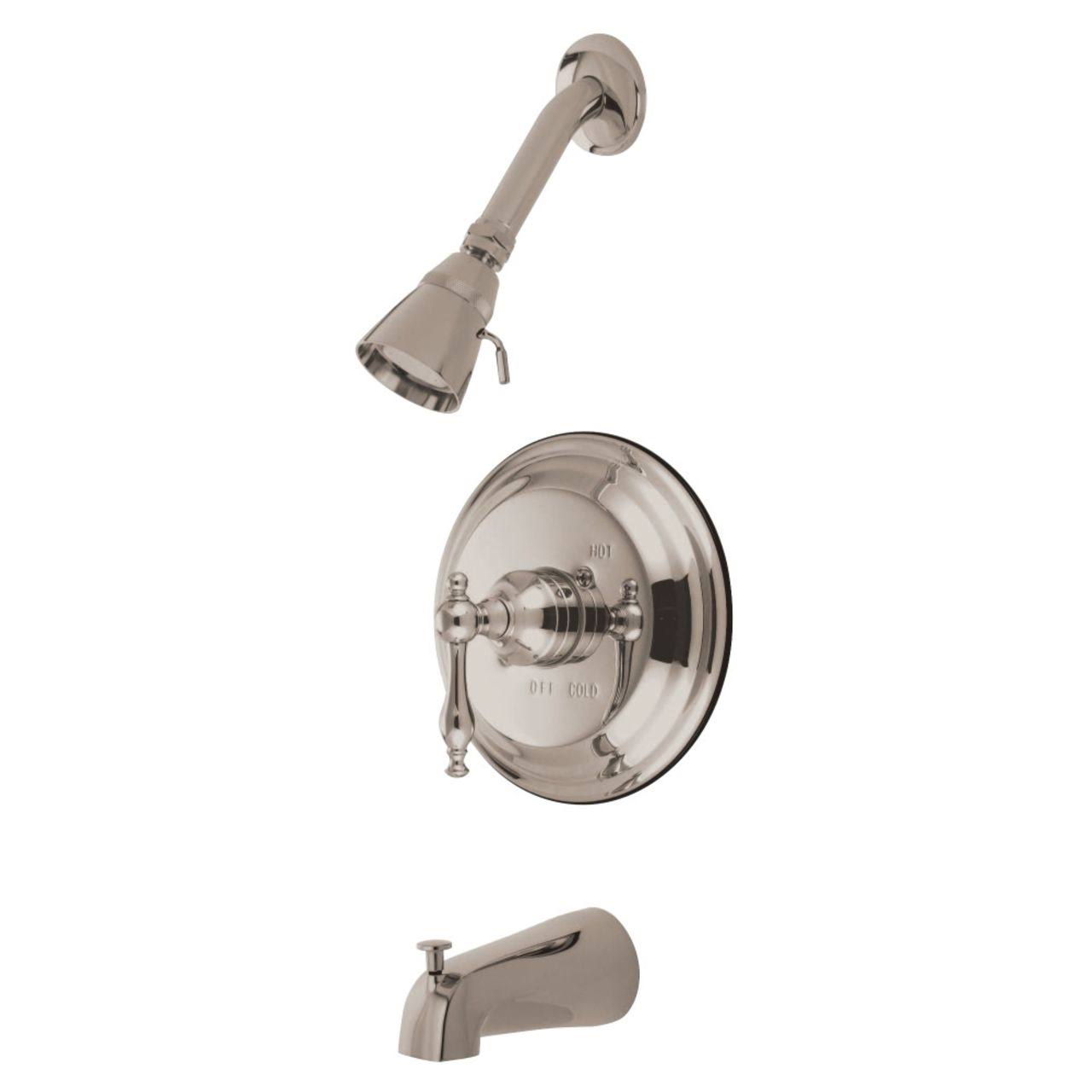 Brushed Nickel Tub and Shower Faucet D99985