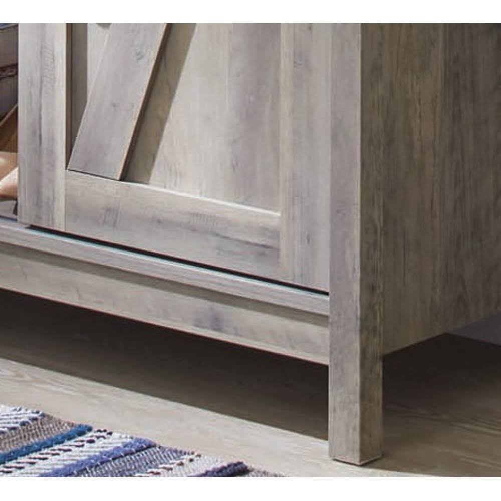 Rustic Gray Accent Storage Cabinet Y43169