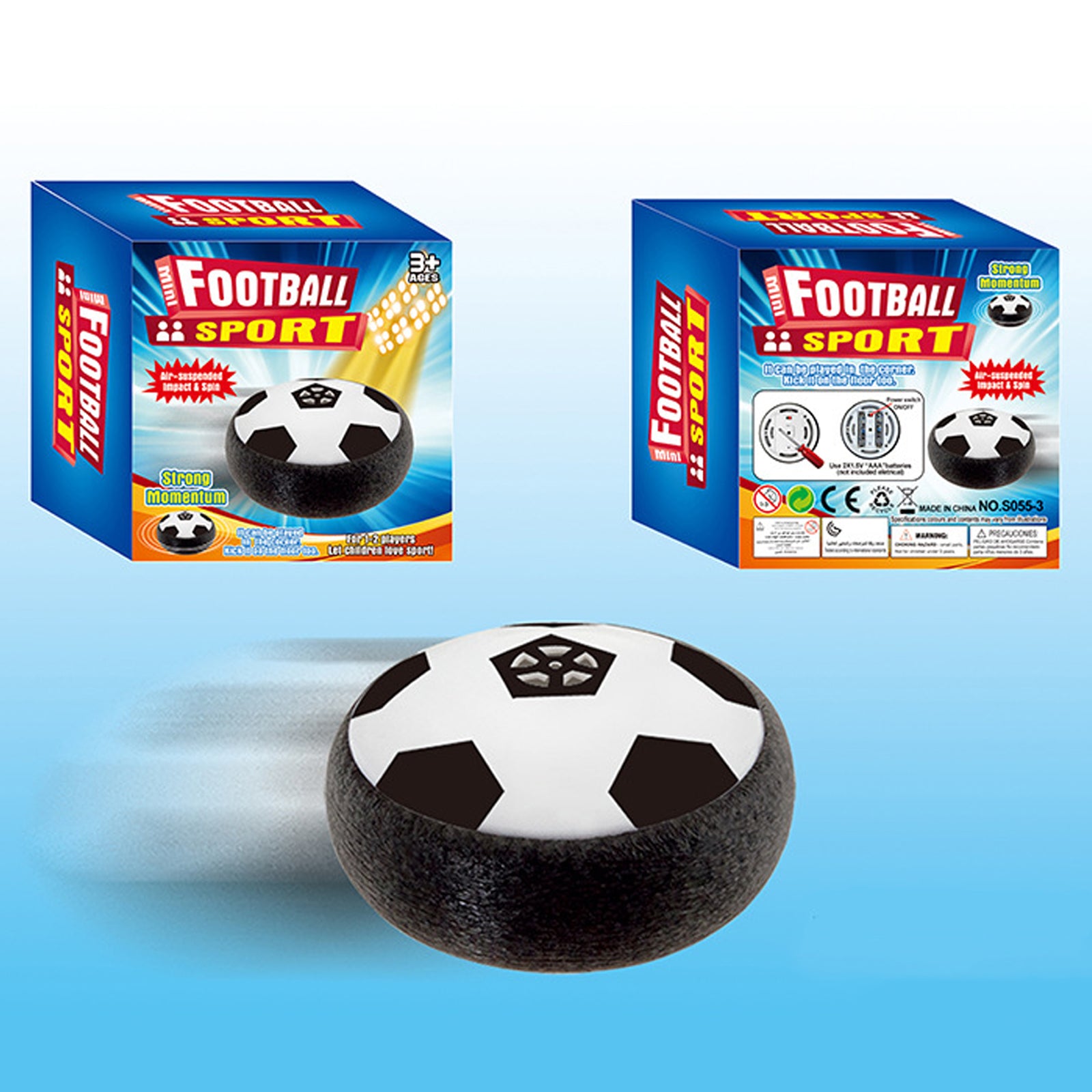 Hover Soccer Ball Air Floating Toy with Music LED Lights N687