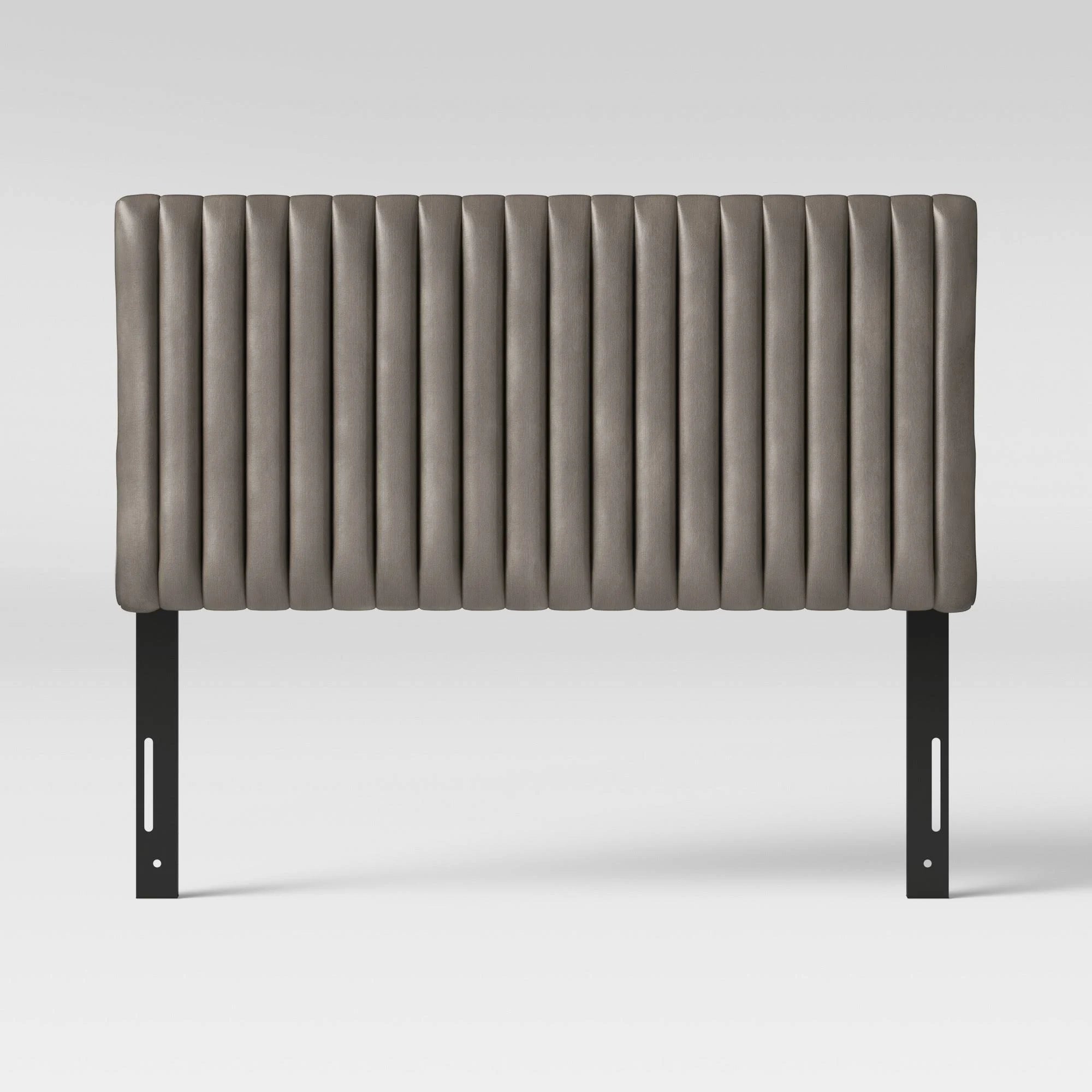 California King Velvet Channel Headboard T19431