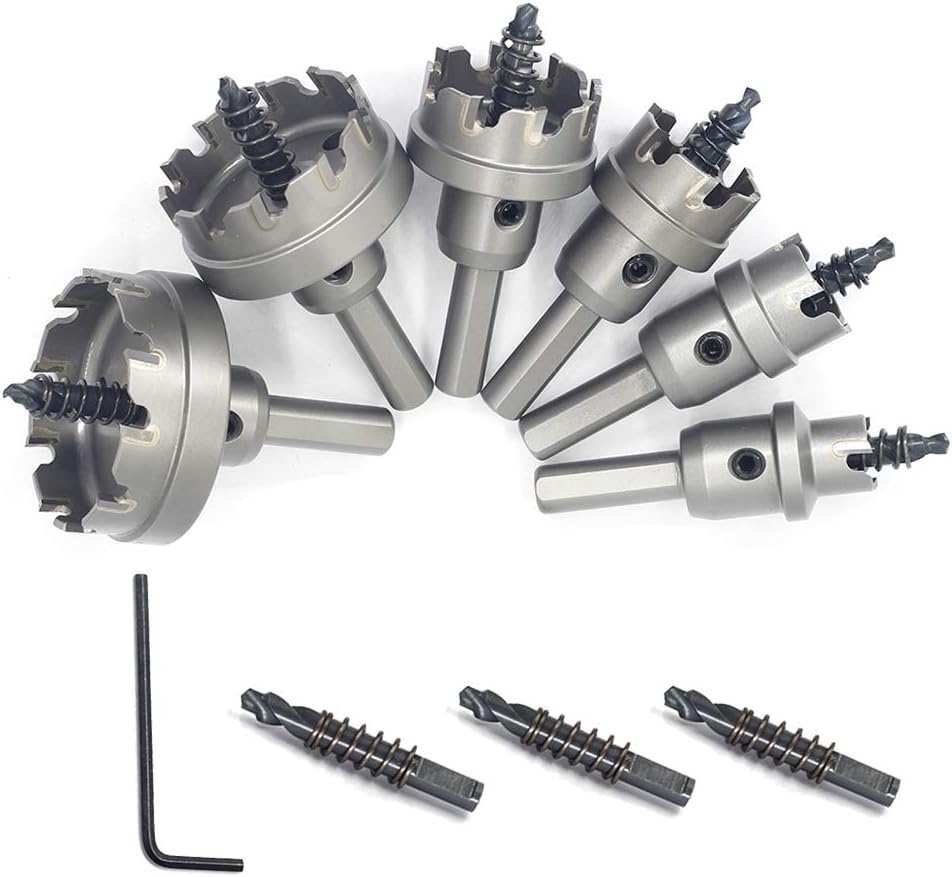 6pcs TCT Hole Saw Set with 3/8 Inch Shank K121986