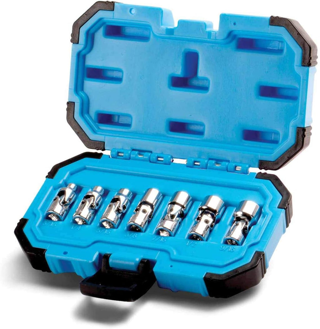 1/4 in. Drive Universal Socket Set, 5-15 mm Metric, 12-Piece F4096