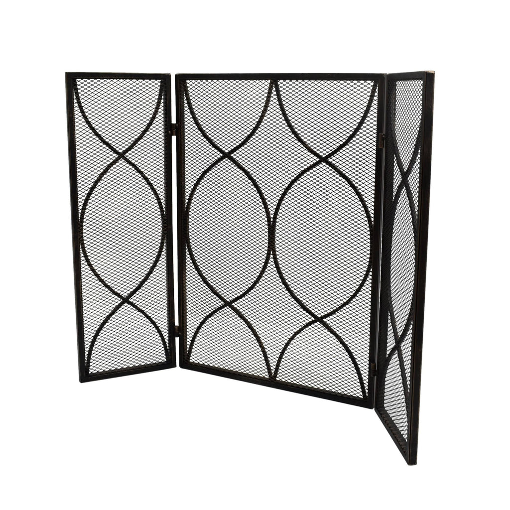 Three Panel Iron Firescreen Y17488