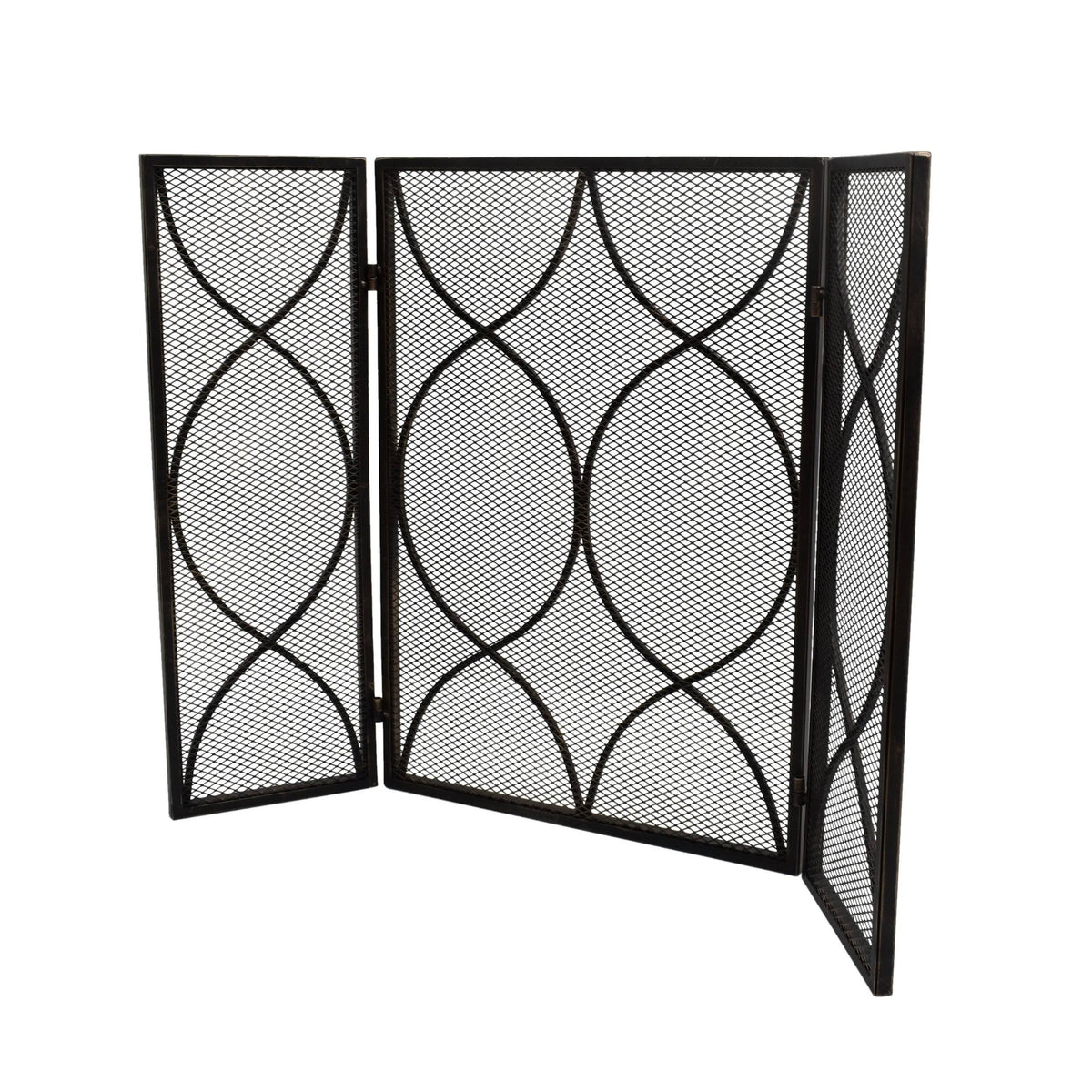 Three Panel Iron Firescreen Y17488