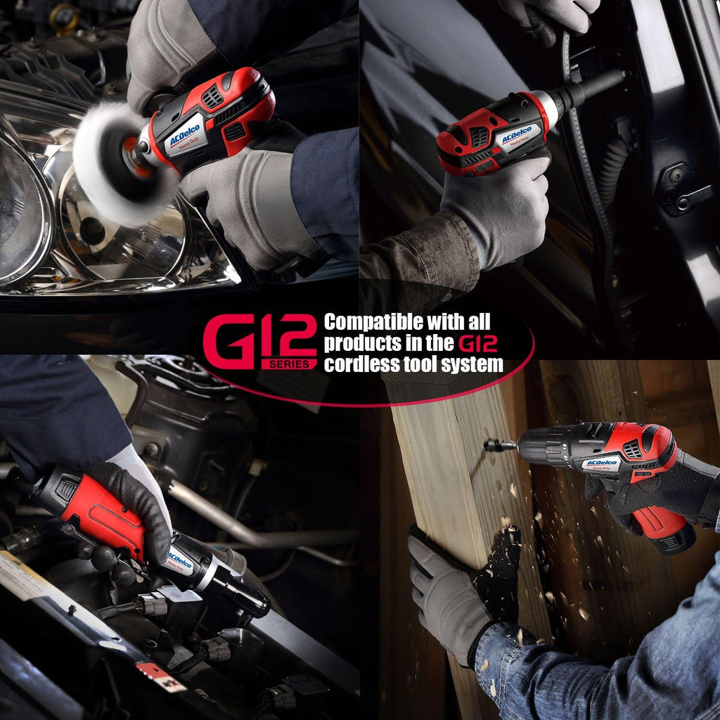 12V Cordless 3/8" Ratchet Wrench Tool Kit with 2 Batteries and Carrying Case Q4534