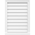 PVC Gable Vent with Brickmould E338421