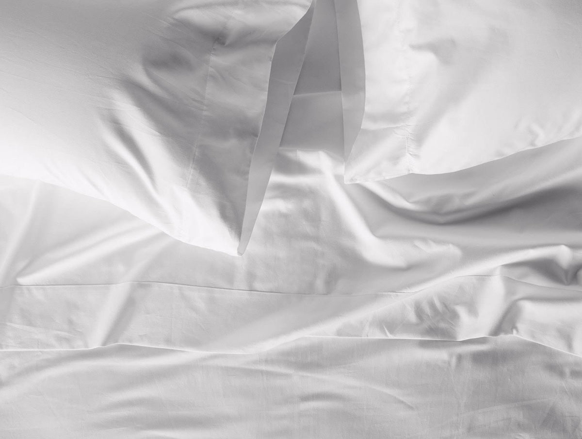 Moonlight Blue Organic Sateen Fitted Sheet Y758
