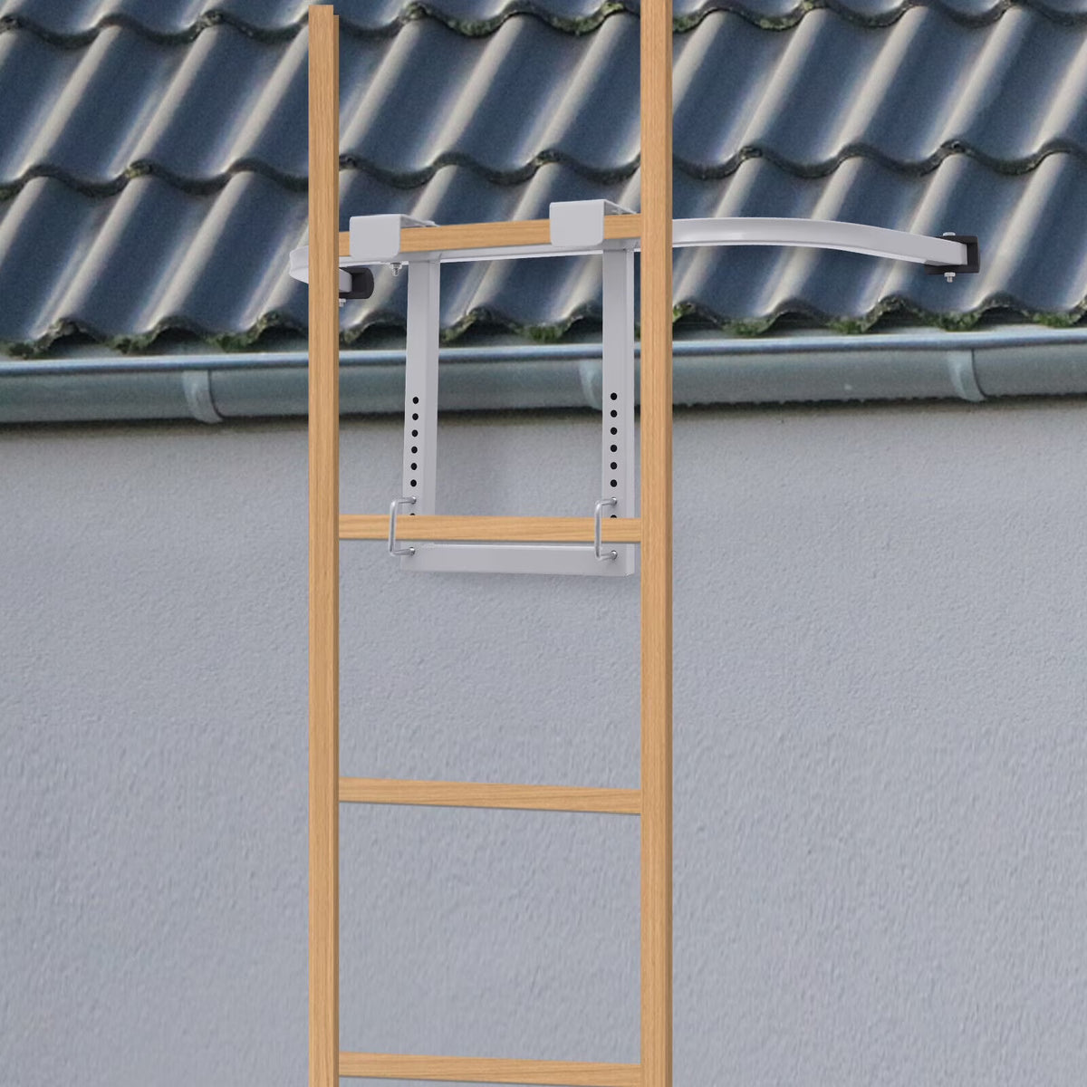 U Shape Ladder Stabilizer Standoff Wing Span Wall Ladder Extension Roof N9477