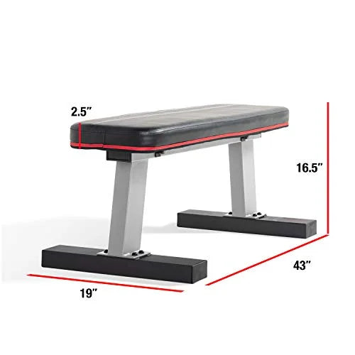 Gray Finish Heavy Duty Flat Bench S8087