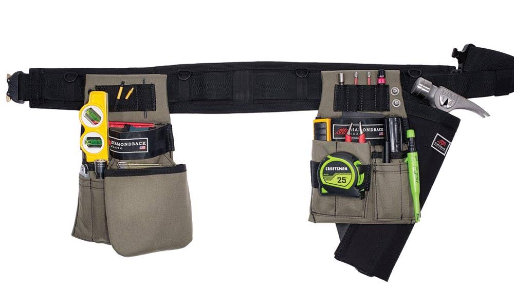 Trim Carpenter Tool Belt, Ranger Green, Medium L498