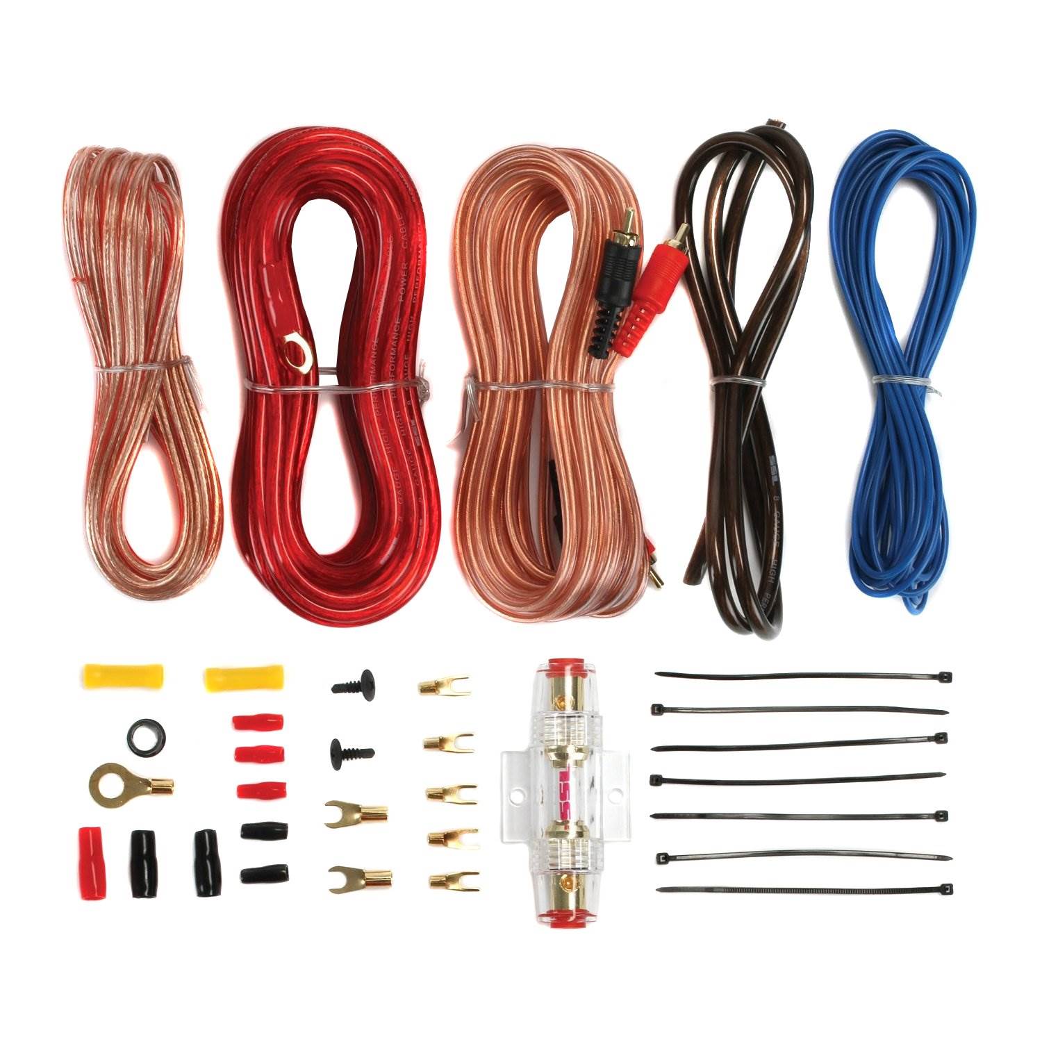2 Pack Subwoofers & 2 Pack Amp & 2 Pack Wire Kit E861