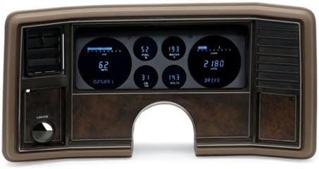 Six Gauge VFD Instrument System with Blue and Teal Lenses S471