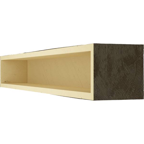 Rough Sawn Faux Wood Fireplace Mantel J673