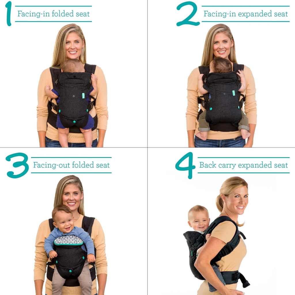 Black 4-in-1 Convertible Baby Carrier P3454