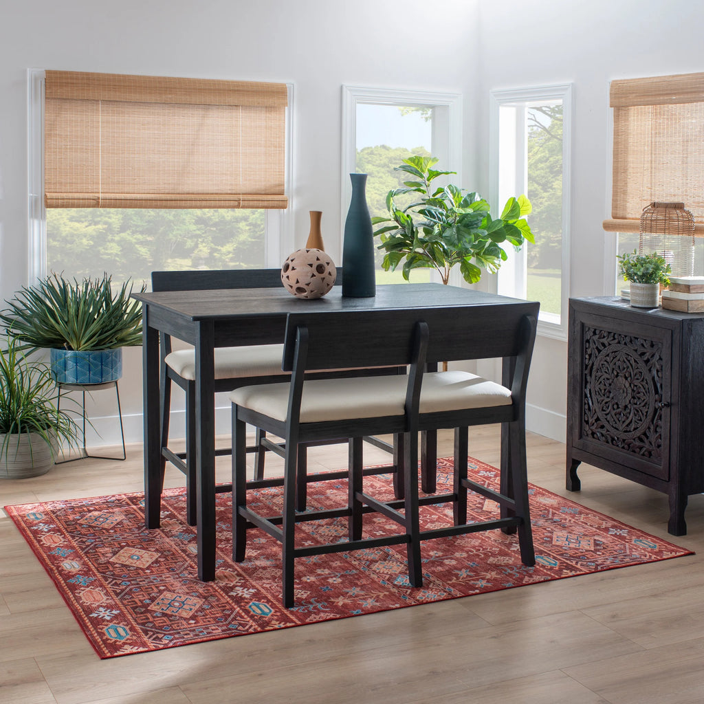 Dark Charcoal Counter Height Dining Bench I1546