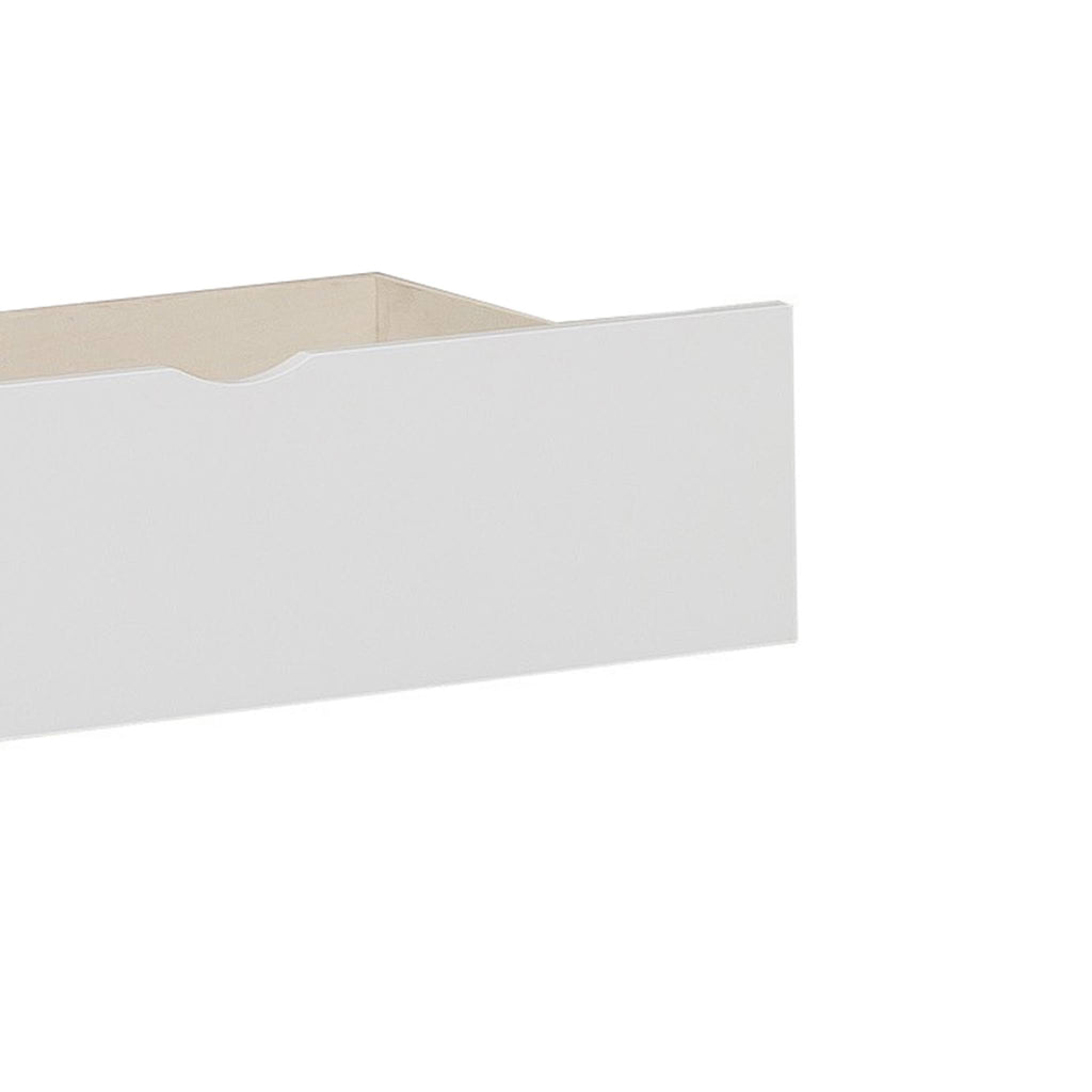 White Wooden Underbed Storage Box with Caster Wheels, Set of 2 J583912