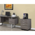 Dark Taupe 3-Drawer File Cabinet X381220