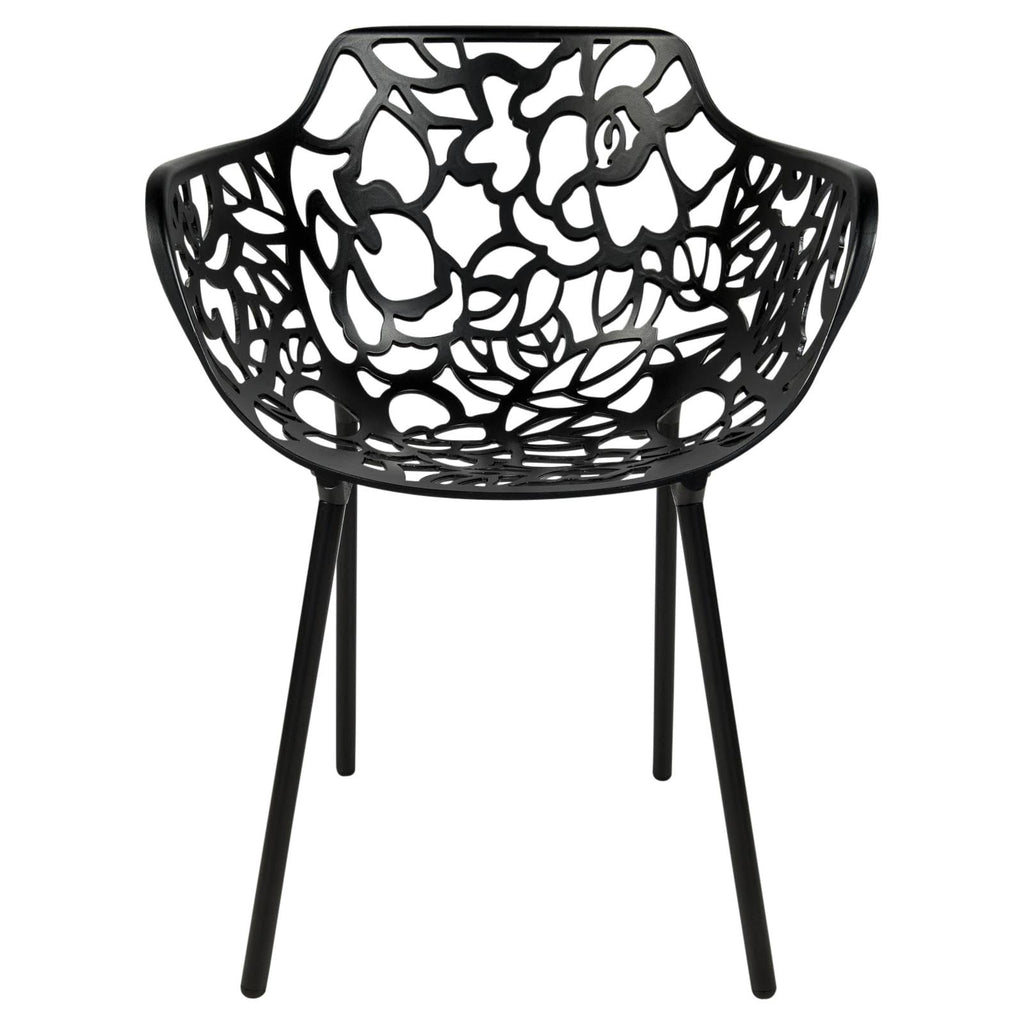 Black Aluminum Dining Chair (Set of 4) Y819