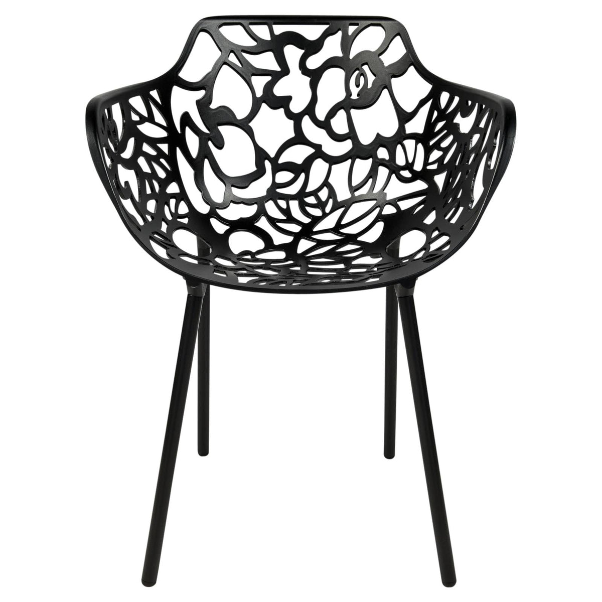 Black Aluminum Dining Chair (Set of 4) Y819