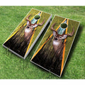 Baby Blue Grey Cornhole Set V844949