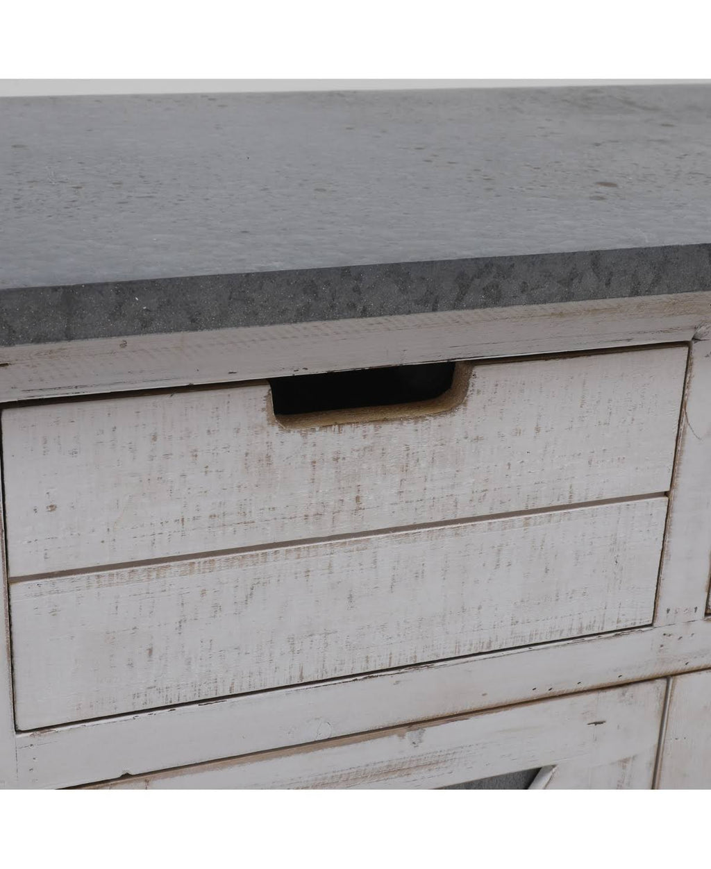 White Wood Console Cabinet I99559