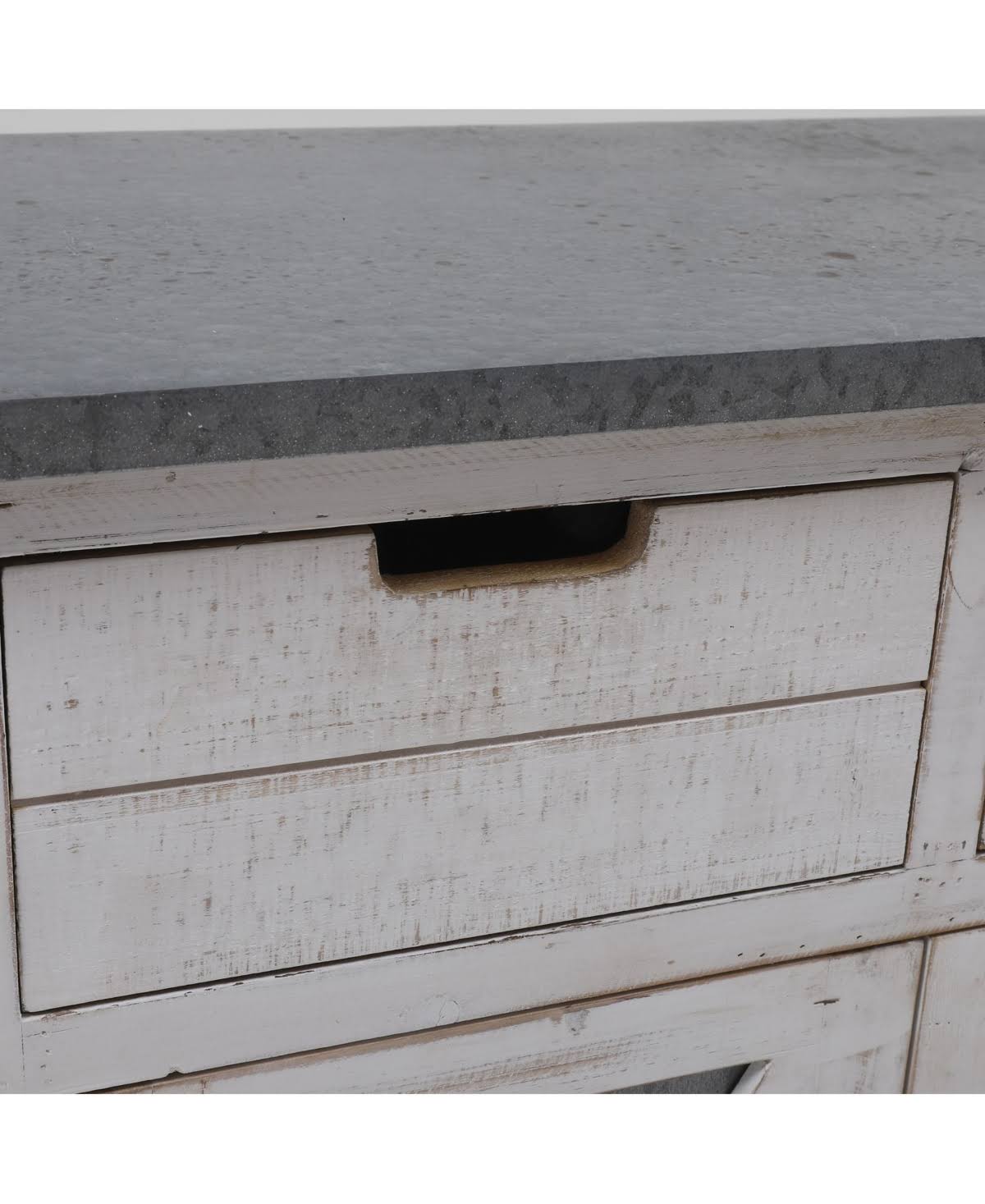 White Wood Console Cabinet I99559