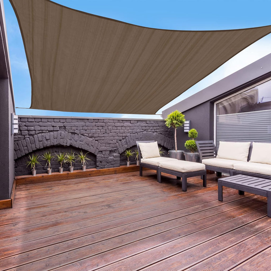 12'x16' Rectangle Sun Shade Sail Canopy Q3805