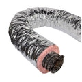 Insulated Flexible Duct, 12 in. Diameter, 25 ft. Length, R-8.0, Silver Y4259