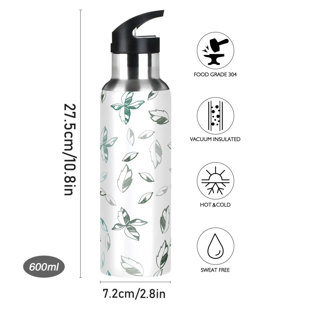 Stainless Steel Insulated Water Bottle with Straw Lid T99642