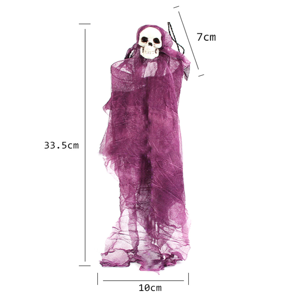 Grey Halloween Skull Doll Decoration Prop C904