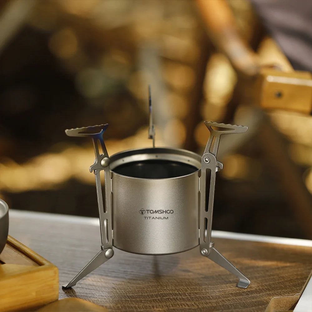 Alcohol Stove with Lid Foldable Legs and Pot Supports C516694