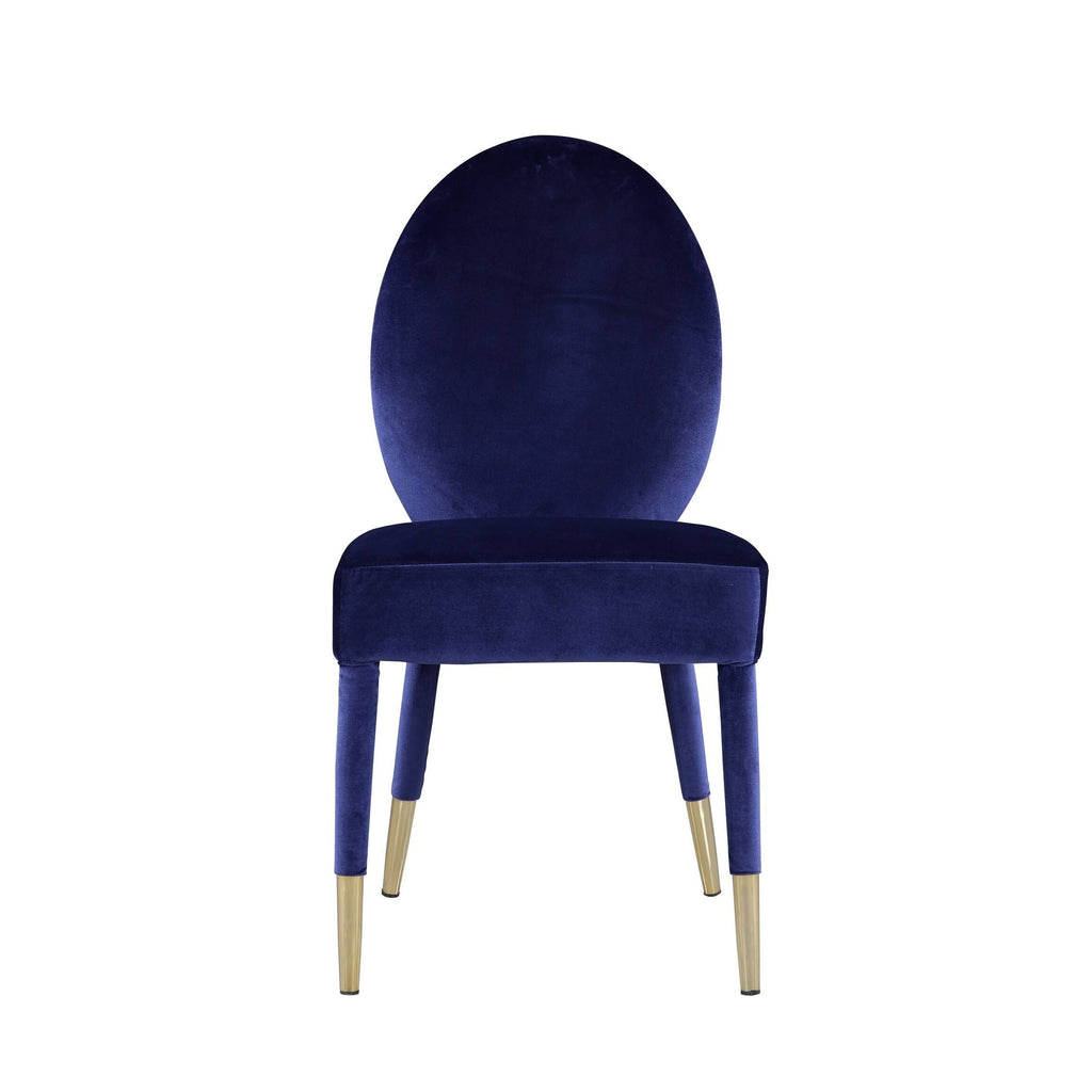 Velvet Dining Chair Set of 2 Grey P236
