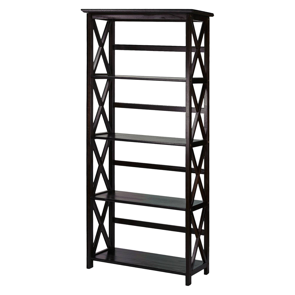 5-Tier Bookcase Espresso L5367