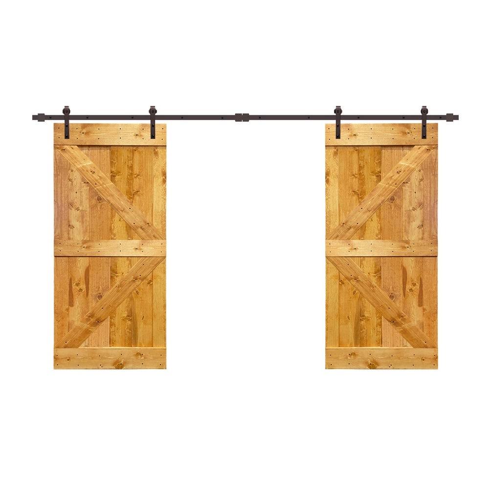 Jungle Green 84 x 84 Barn Door with Hardware Kit W622