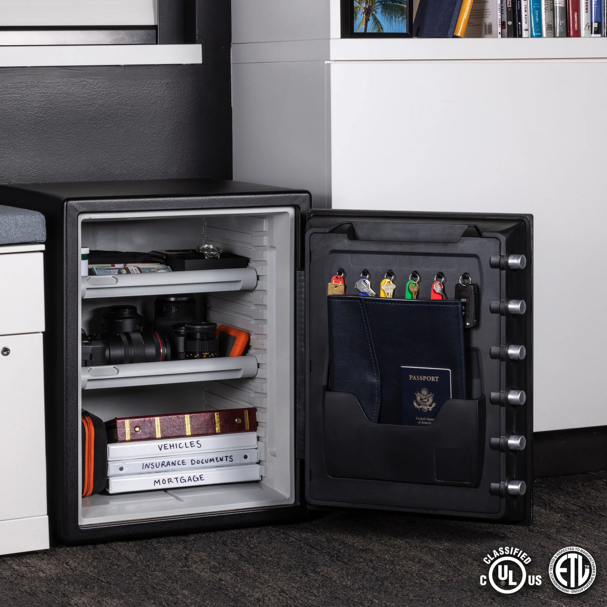 Water and Fire-Resistant Safe with Digital Keypad Lock, 2.0 cu. ft. T8955