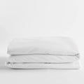 White Solid Egyptian Cotton Sateen Twin Duvet Cover Y19138
