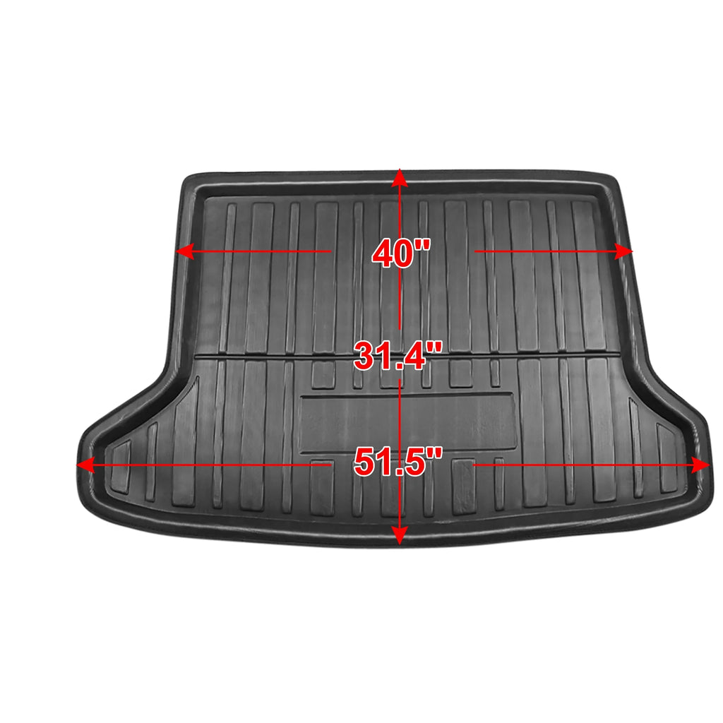 Black Cargo Rear Trunk Boot Liner Mat Floor Tray Cover Protector Y481