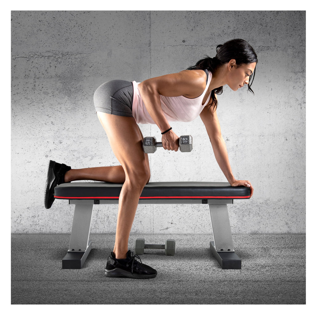 Gray Finish Heavy Duty Flat Bench S8087