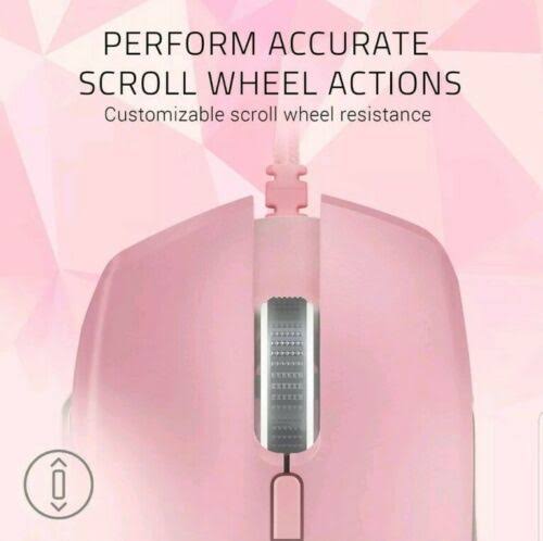Quartz Pink Wired Optical Gaming Mouse D87730