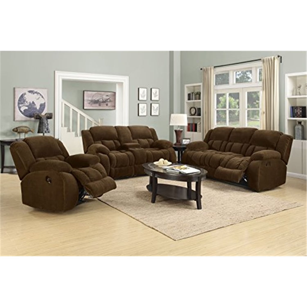 Chocolate 3-Piece Living Room Set F41873