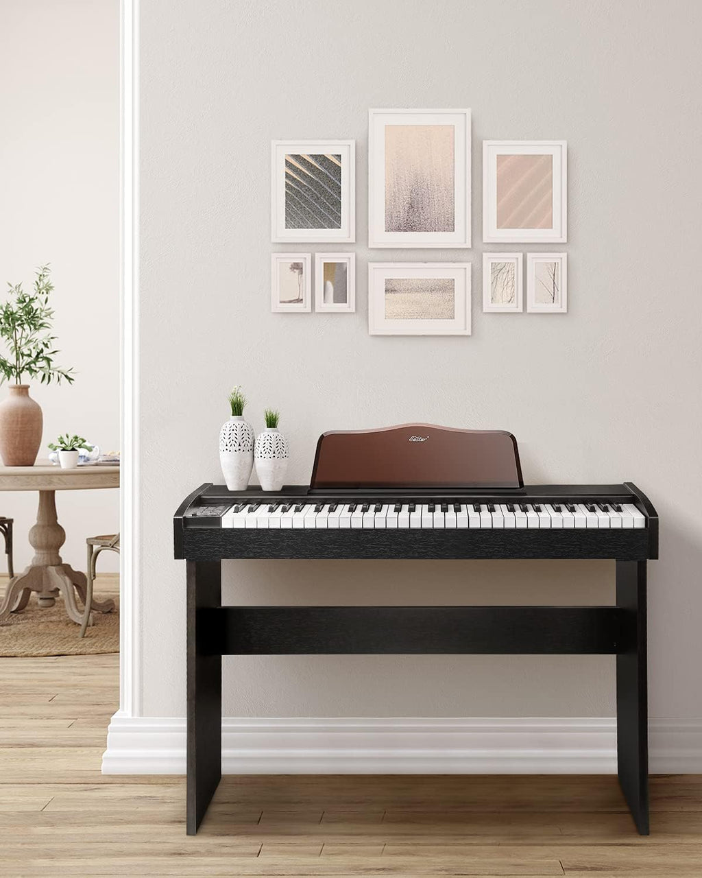 61 Key Full Size Digital Piano with Sustain Pedal & Music Stand R33278