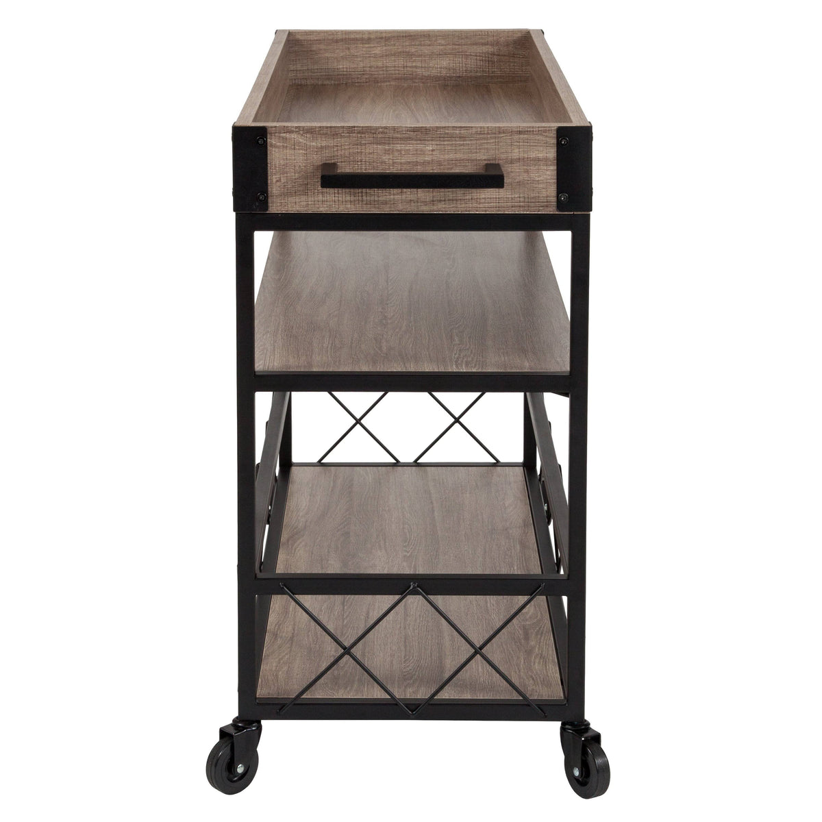 Oak Wood Kitchen Bar Cart K30942