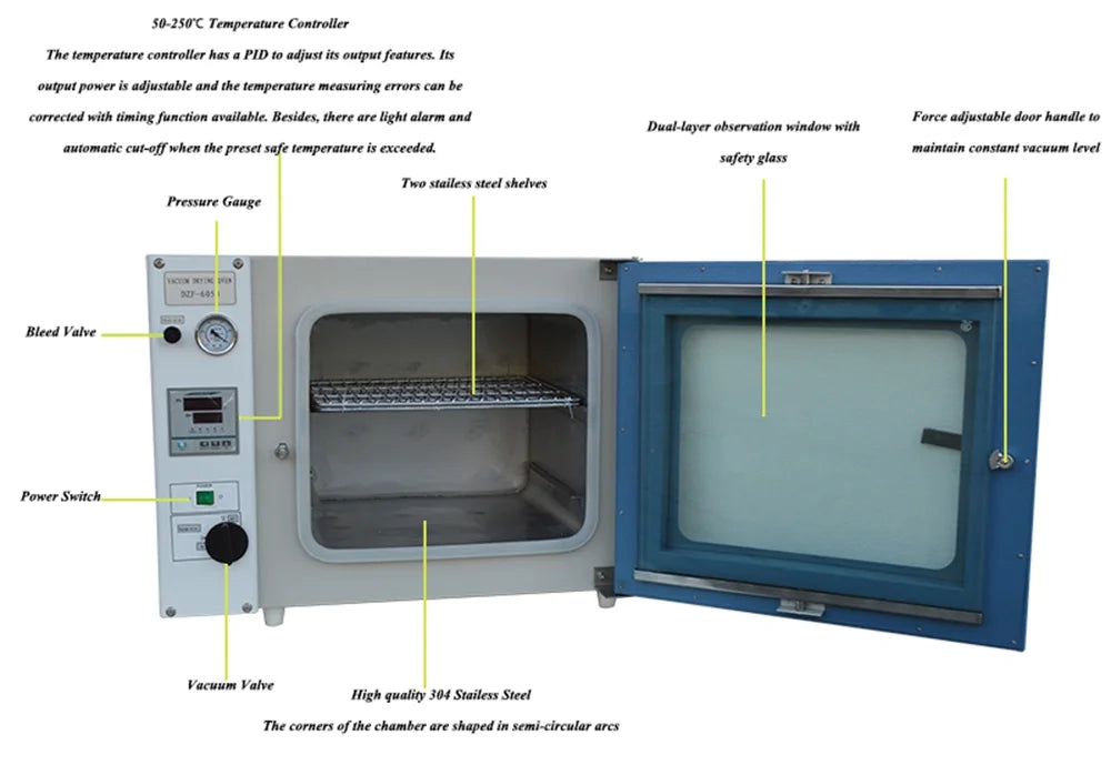 1.9 Cu Ft Digital Vacuum Drying Oven Y473