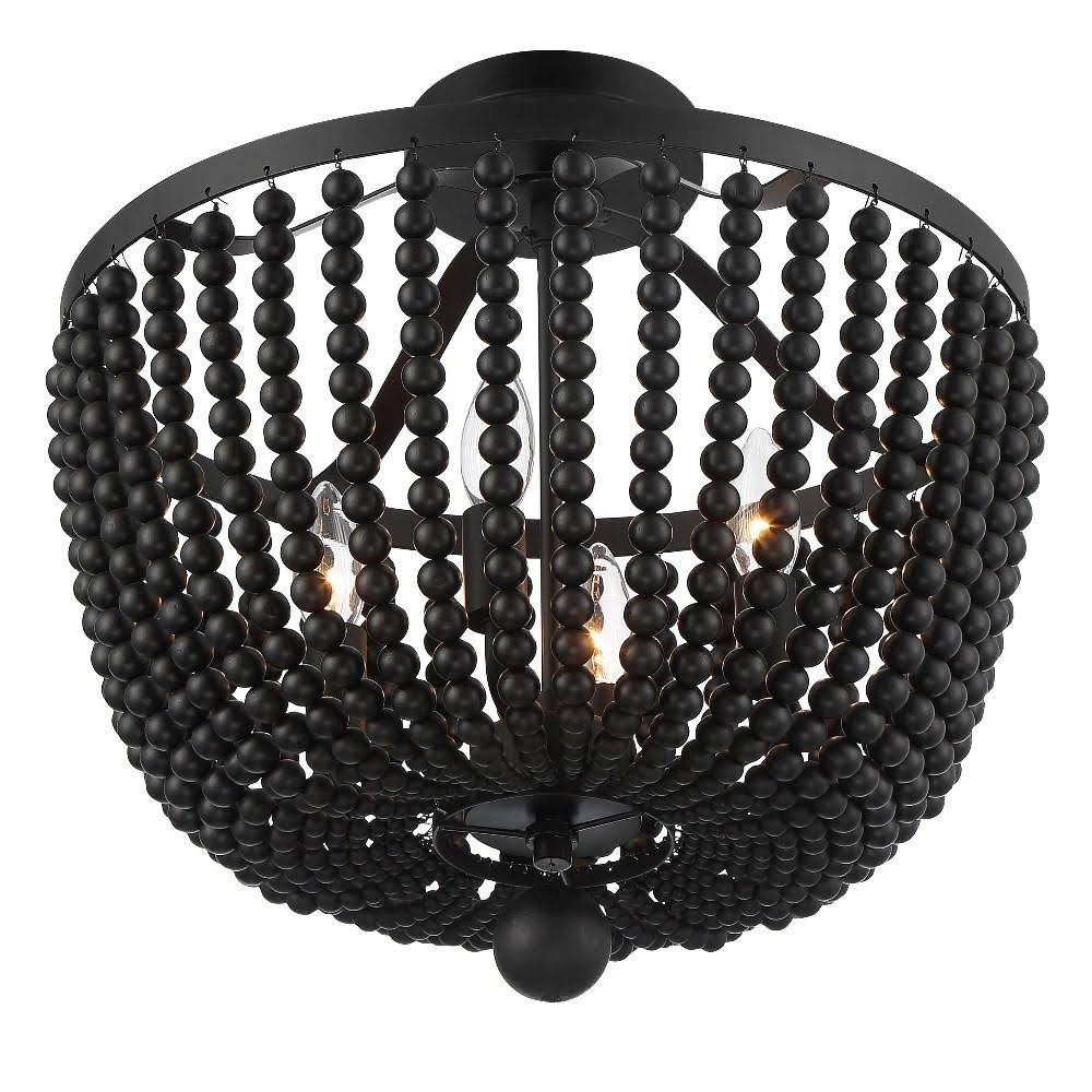 4 Light Forged Bronze Ceiling Mount W714142