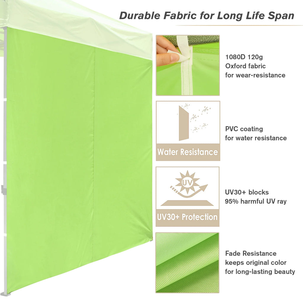 1080D 120g Sidewall UV30+ 2 Pieces Canopy Sidewall A443