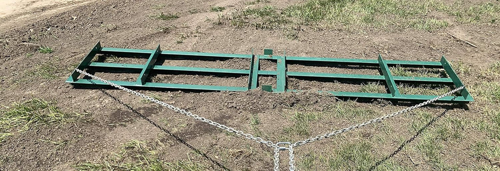8 Ft Drag Harrow Driveway Grader for ATV, UTV - Tractor Rake - Tow Behind J5070