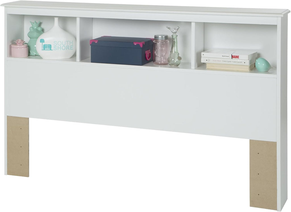Pure White Bookcase Headboard U70459
